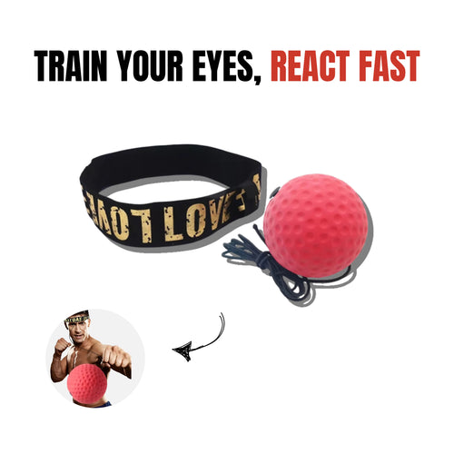 THE ACCURACY PRO™ headband reflex ball for improving reaction speed, hand-eye coordination, and striking accuracy – perfect for MMA, boxing, and combat athletes