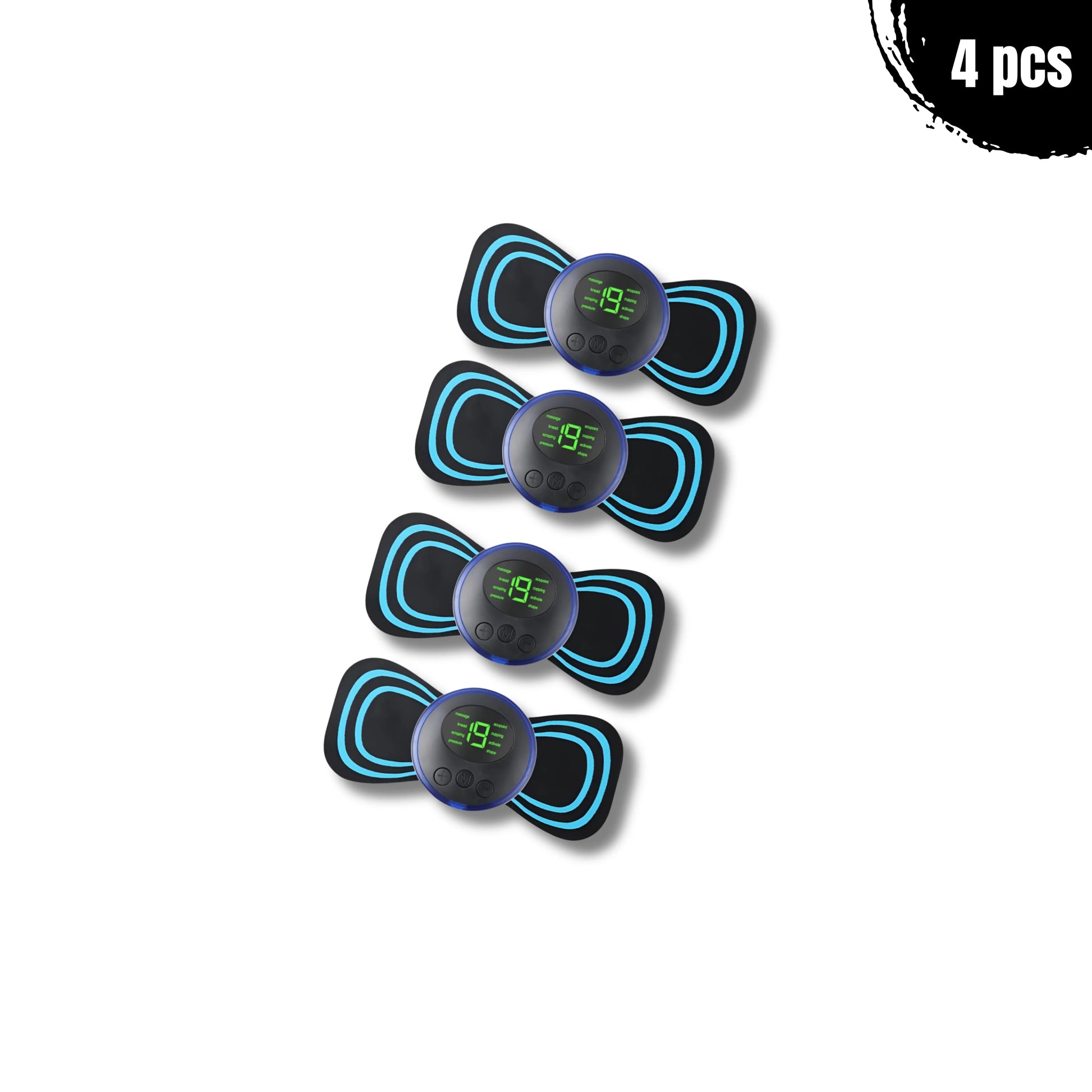 Set of 4 THE MASSAGER STICK™ EMS devices – ideal for full-body muscle recovery, post-training massage, and enhanced blood flow