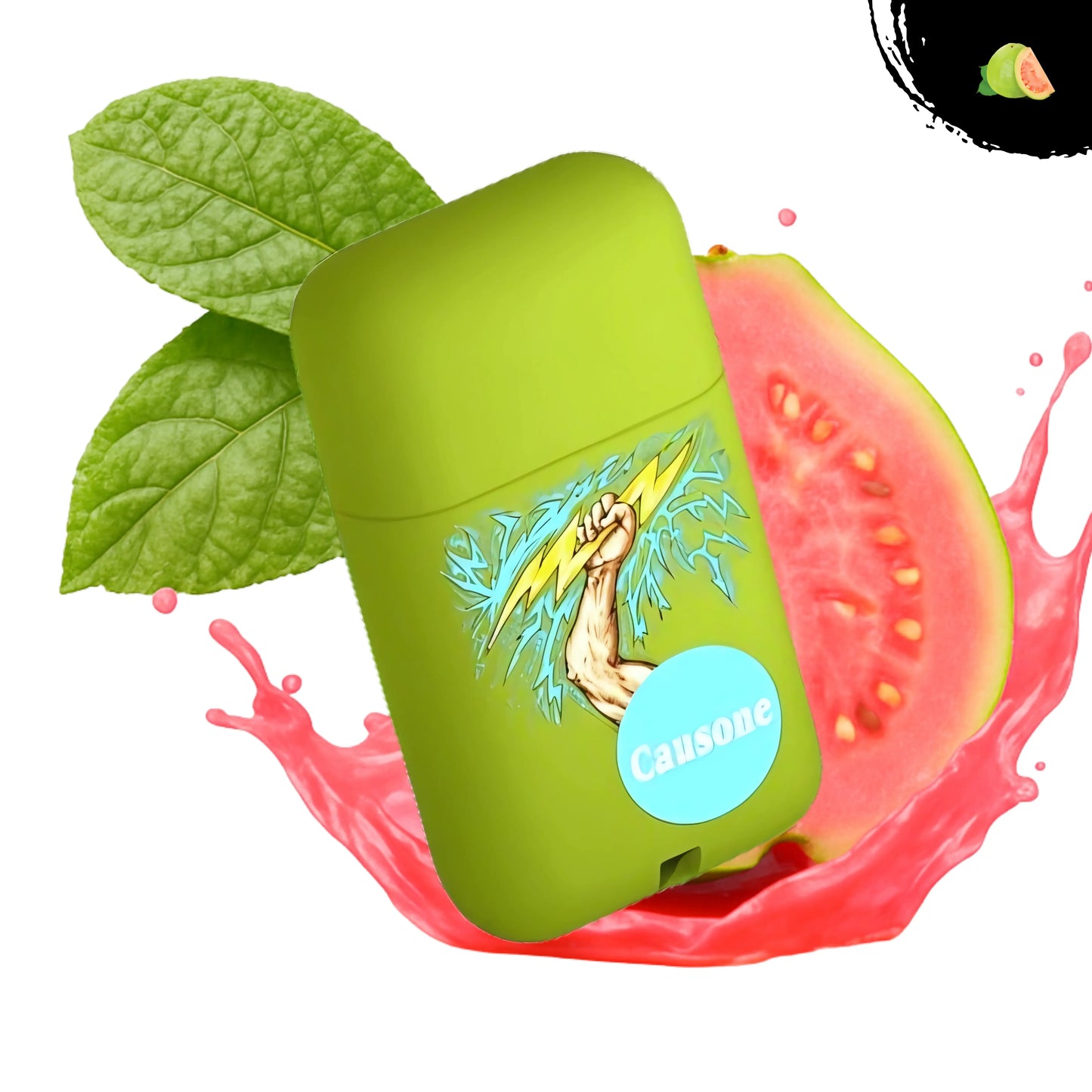 Refreshing guava and mint THE NATURAL ENERGY BAR™ for explosive reaction time and deep lung activation