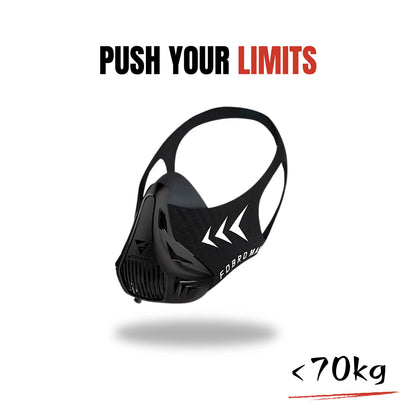 THE O2 ELITE™ training mask designed for athletes under 70kg – enhances stamina, lung power, and performance through simulated altitude resistance